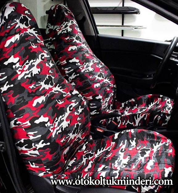 Seat Servis Kılıfı kamuflaj – Kırmızı - Seat Servis Kılıfı kamuflaj – Kırmızı