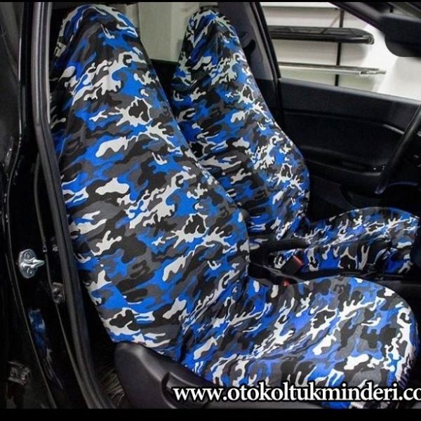 peugeot oto koltuk kılıfı mavi 600x600 - Peugeot Servis Kılıfı kamuflaj - Mavi