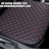 Hyundai oto koltuk minderi ortopedik 100x100 - Hyundai Oto Koltuk minderi Serme Deri - Siyah Kırmızı