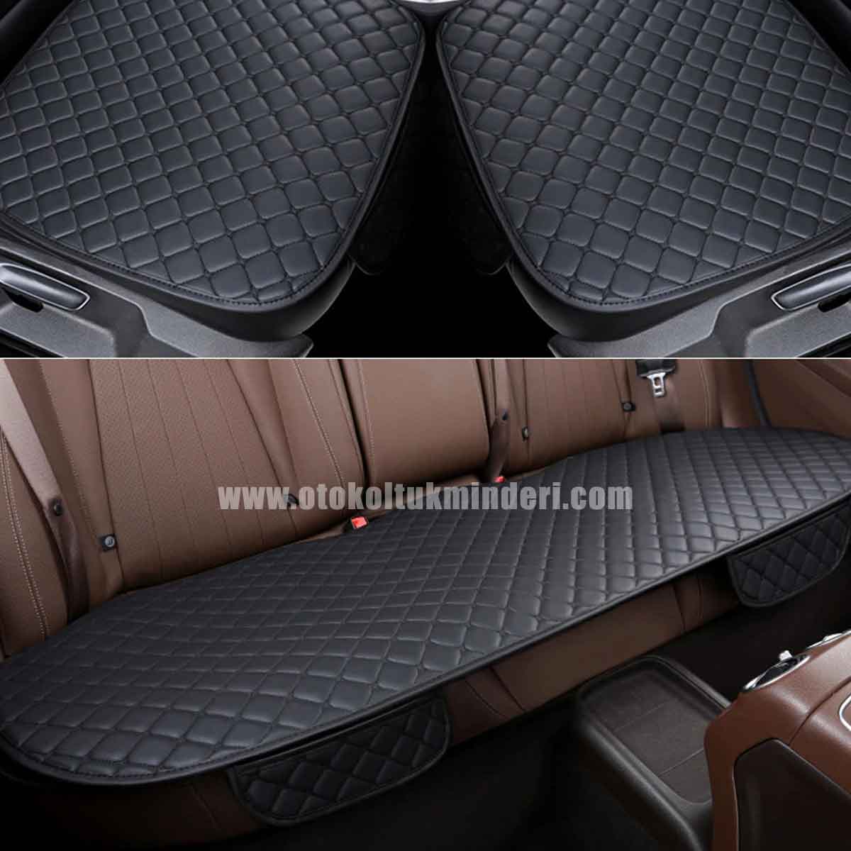 Ford koltuk kılıfı deri - Ford Koltuk minderi Siyah Deri Cepli